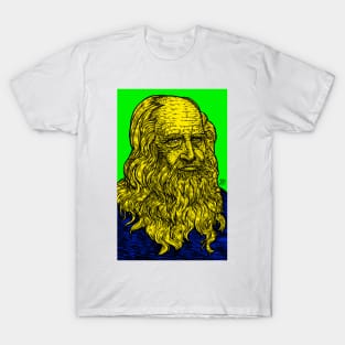 LEONARDO DA VINCI ink and acrylic portrait .3 T-Shirt